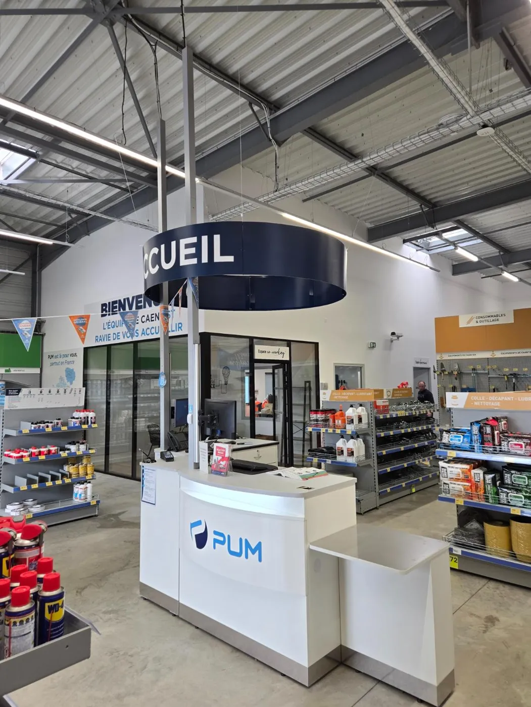 Signalétique d’accueil réalisée par le groupe